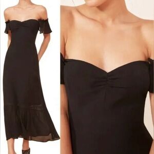 Reformation Butterfly Dress - Black
